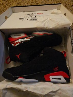 ❤️‍🔥🔥Air Jordan MVP 'Bred' Black/University Red Size 13 🖤❤️Clean*Mint OG BOX